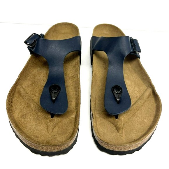 Birkenstock Mens Gizeh Sandal Blue Birko Size EU44 M US11